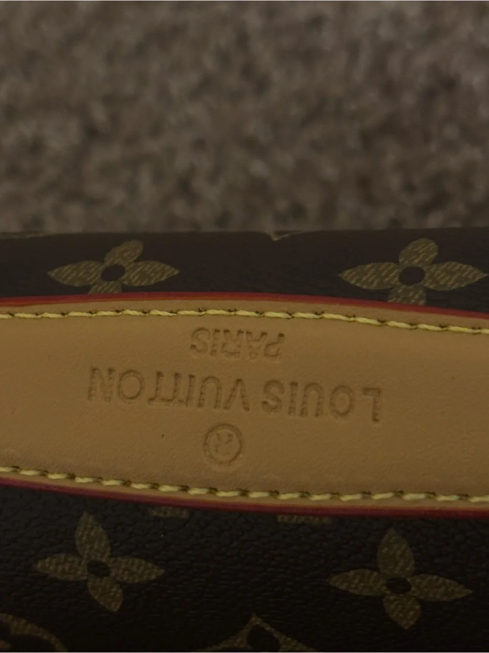 Louis Vuitton Brown Monogram Flap Shoulder Bag with Gold Hardware